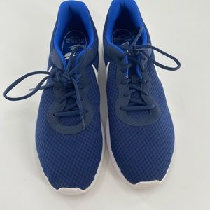 Blue Nike sneakers
